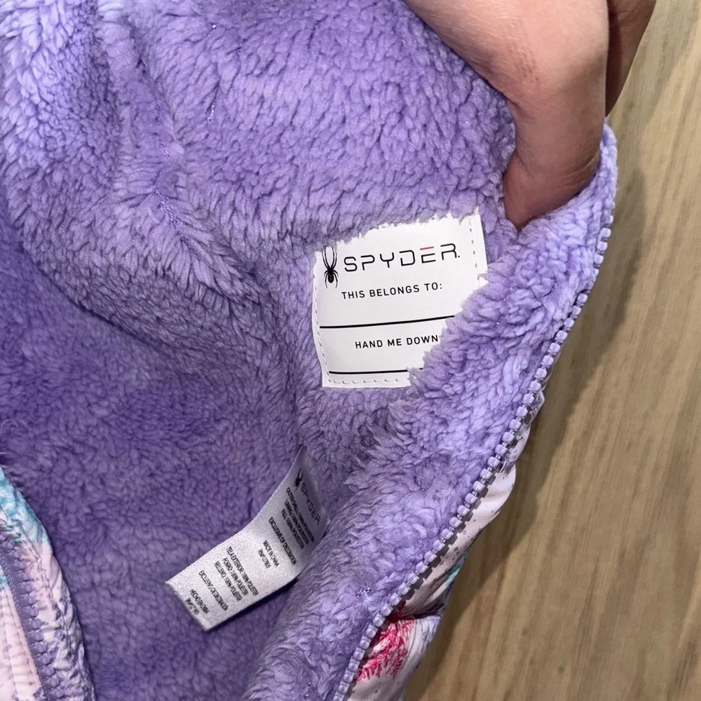 Spyder Pink and Purple Kids One Piece